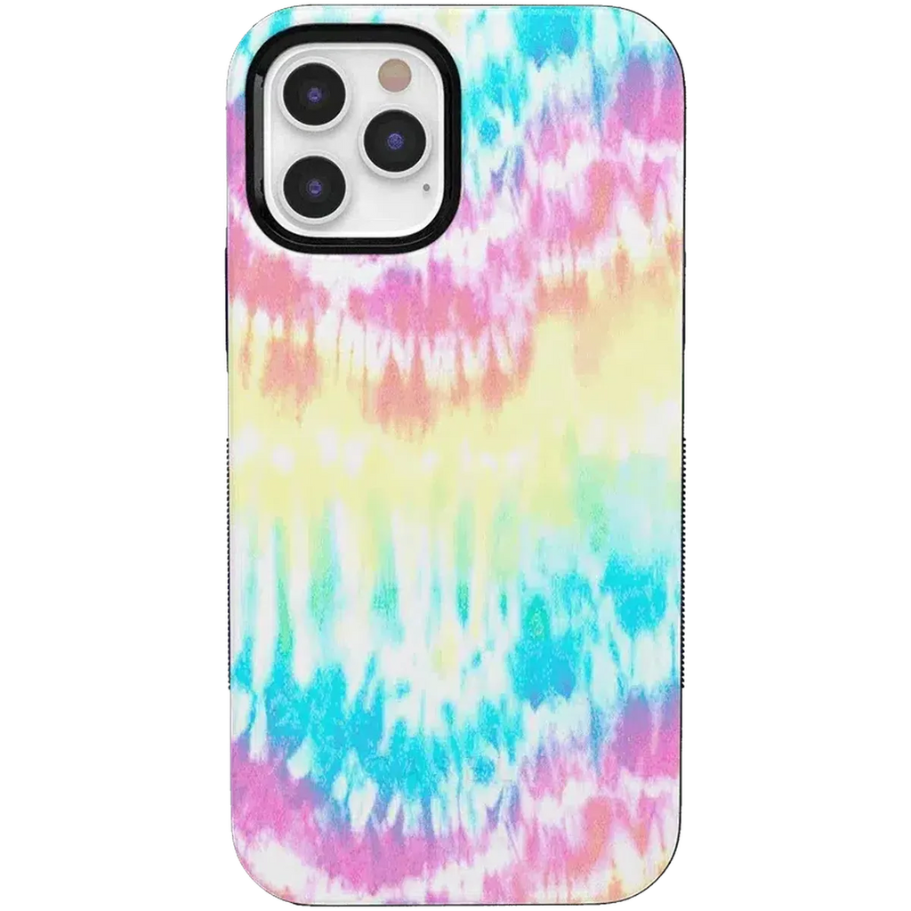 Wild & Free | Classic Rainbow Tie Dye iPhone Case