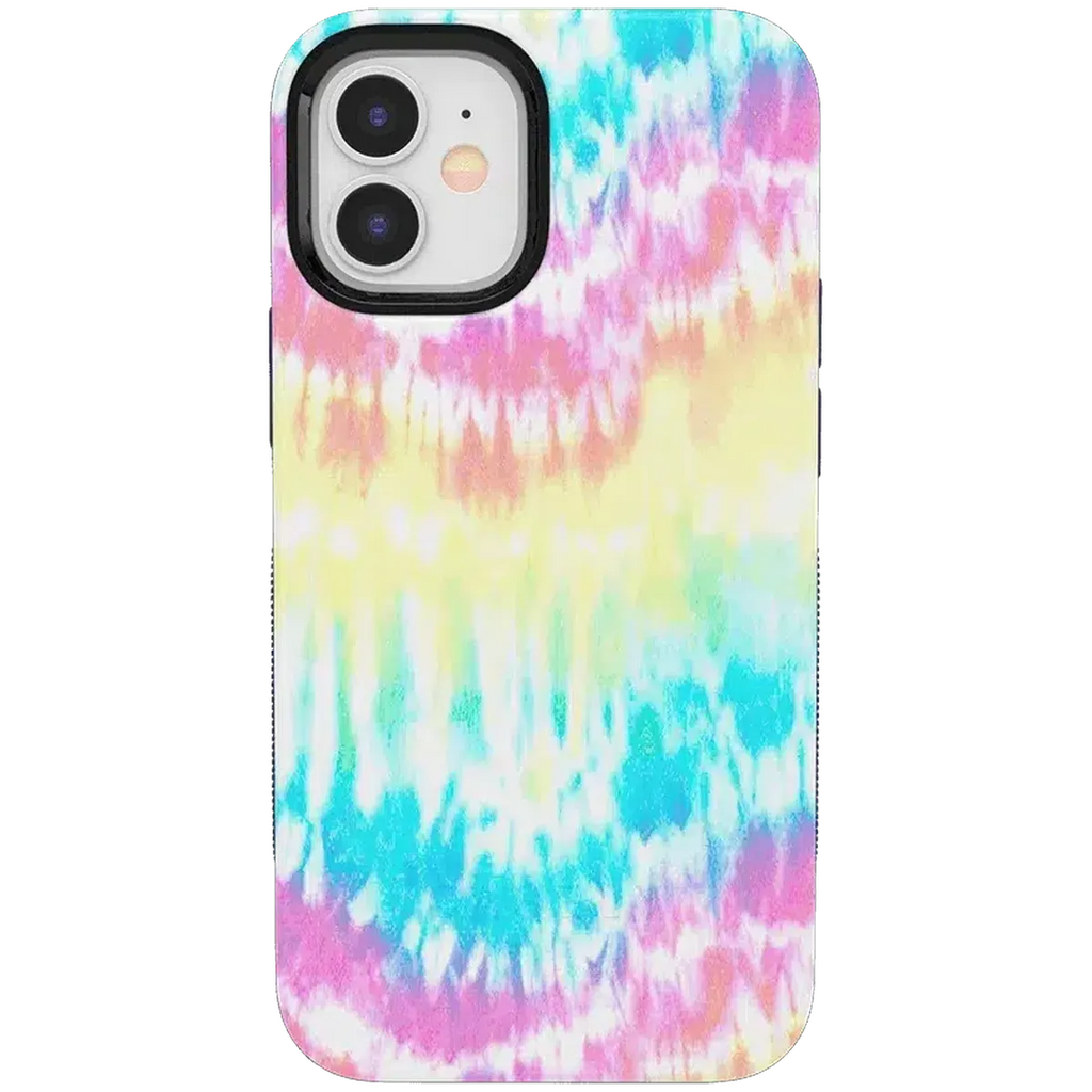 Wild & Free | Classic Rainbow Tie Dye iPhone Case