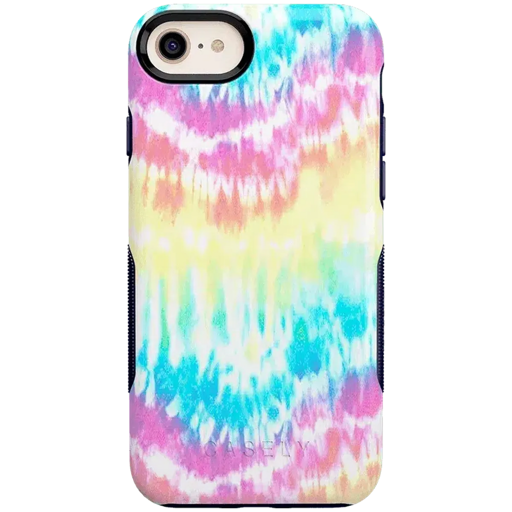Wild & Free | Classic Rainbow Tie Dye iPhone Case