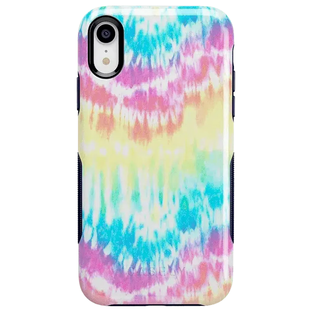 Wild & Free | Classic Rainbow Tie Dye iPhone Case