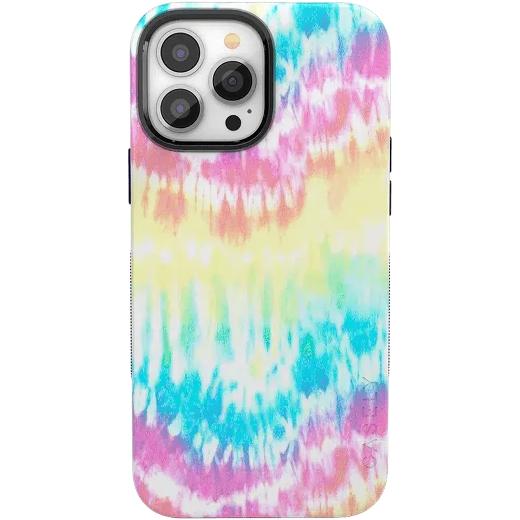 Wild & Free | Classic Rainbow Tie Dye iPhone Case