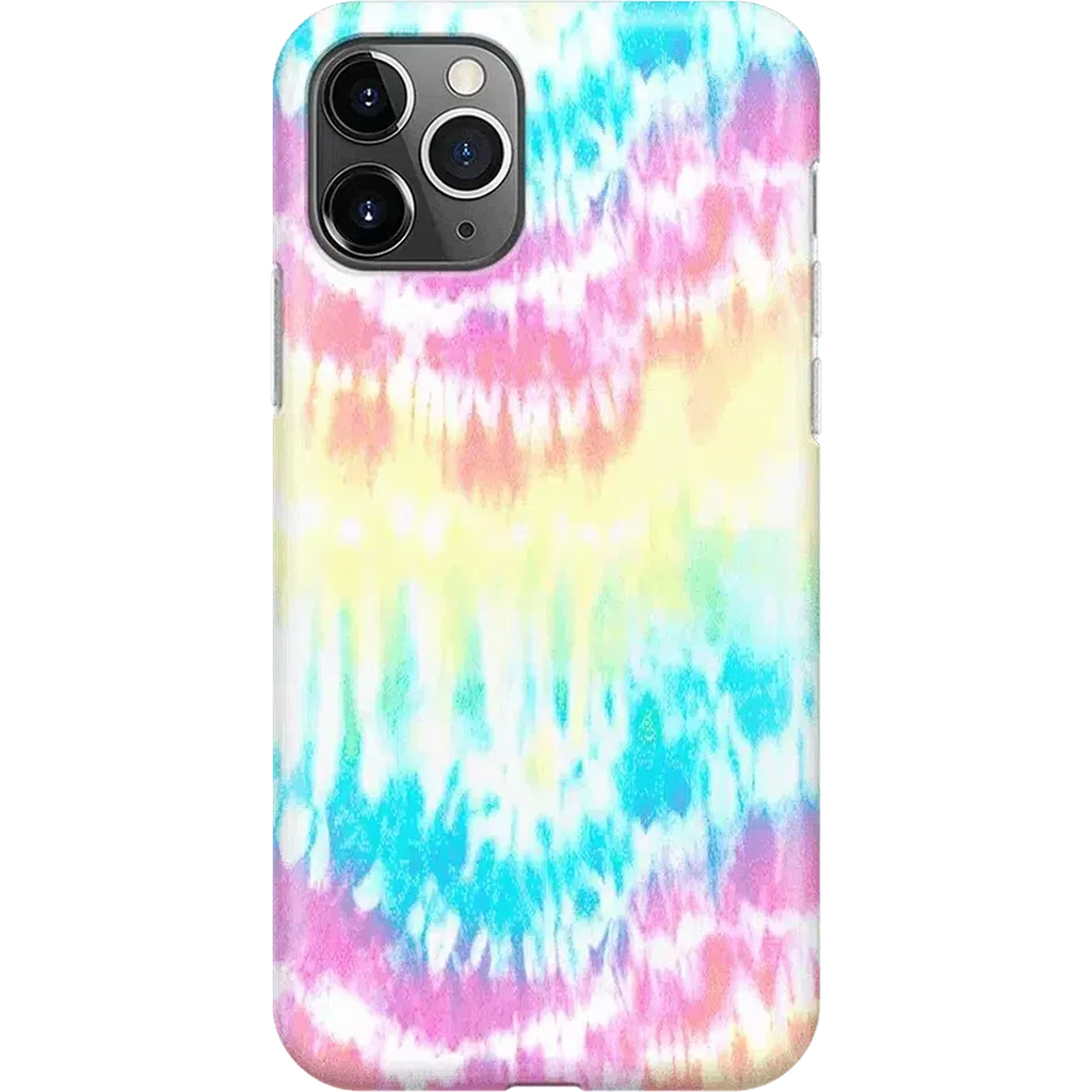 Wild & Free | Classic Rainbow Tie Dye iPhone Case