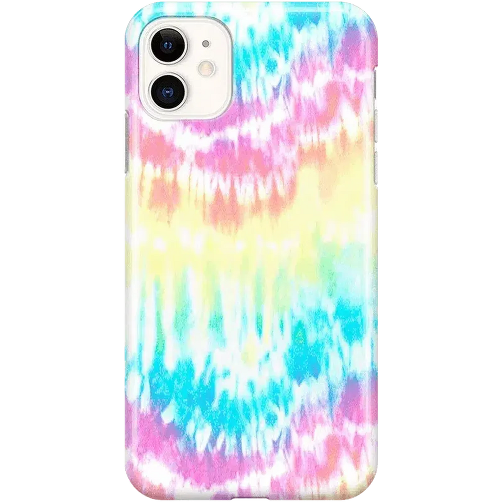 Wild & Free | Classic Rainbow Tie Dye iPhone Case