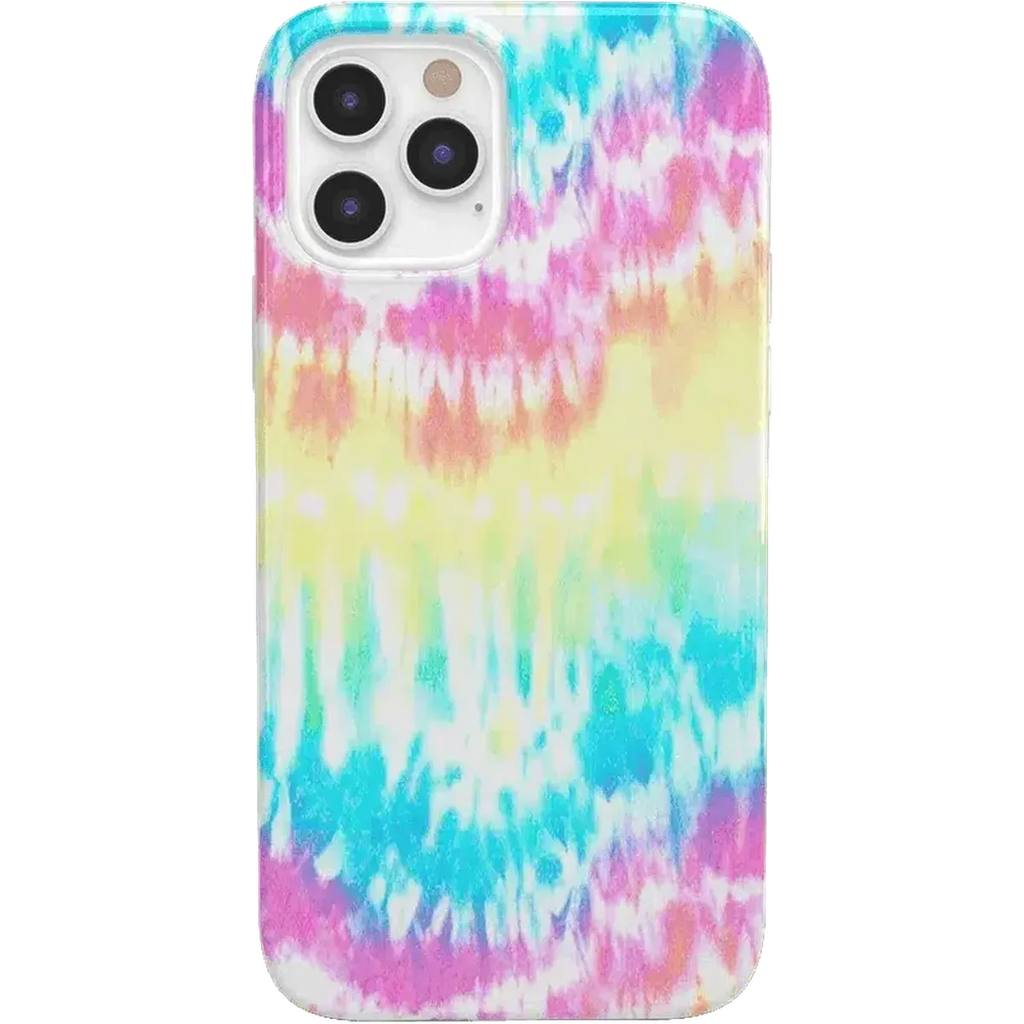 Wild & Free | Classic Rainbow Tie Dye iPhone Case