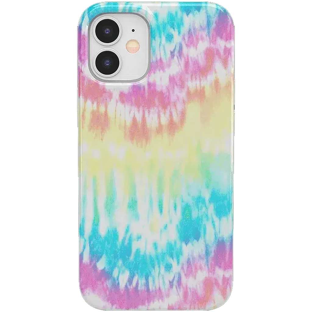 Wild & Free | Classic Rainbow Tie Dye iPhone Case