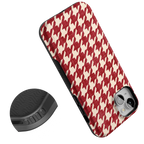 Scarlet Stitch | Red Houndstooth Case