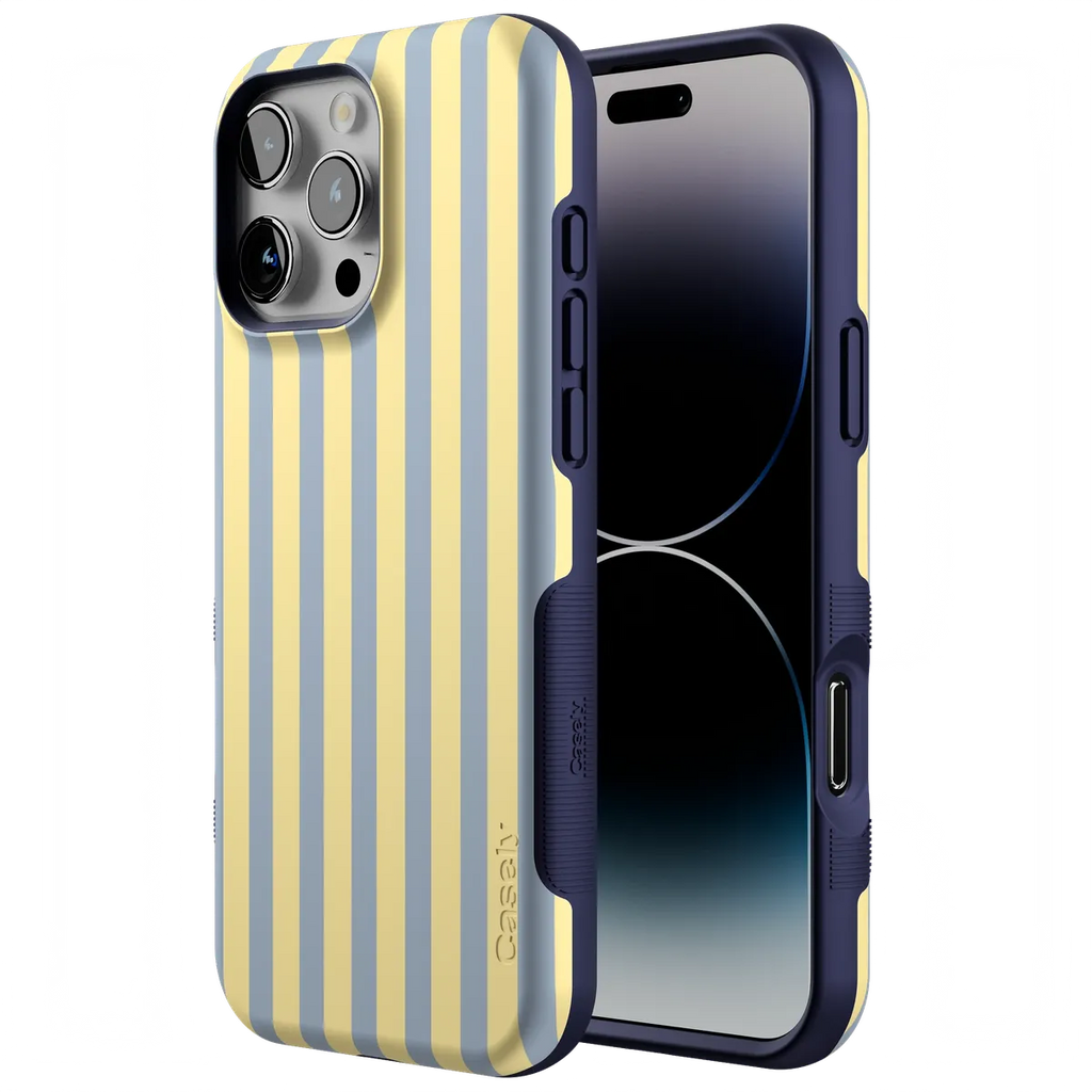 Coastline Stripes | Blue & Yellow Case