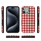Scarlet Stitch | Red Houndstooth Case