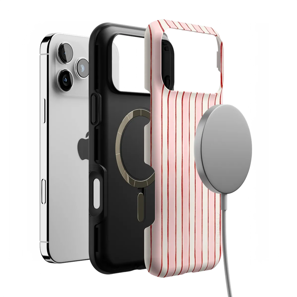 Pretty in Pastel | Blush Stripes Case