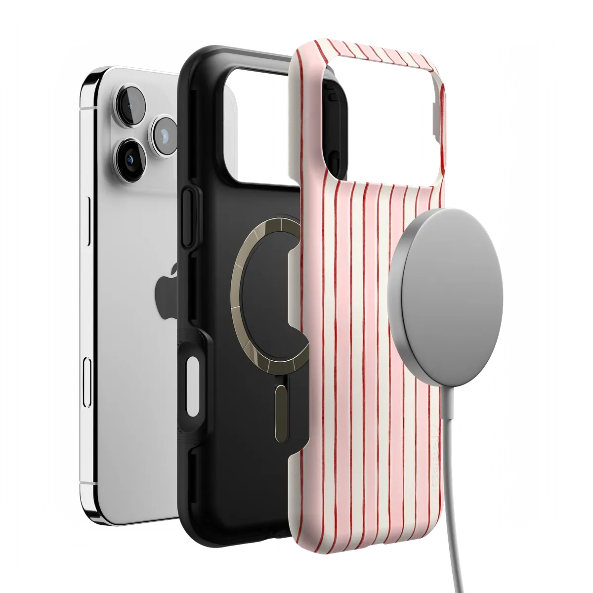 Pretty in Pastel | Blush Stripes Case