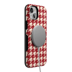 Scarlet Stitch | Red Houndstooth Case