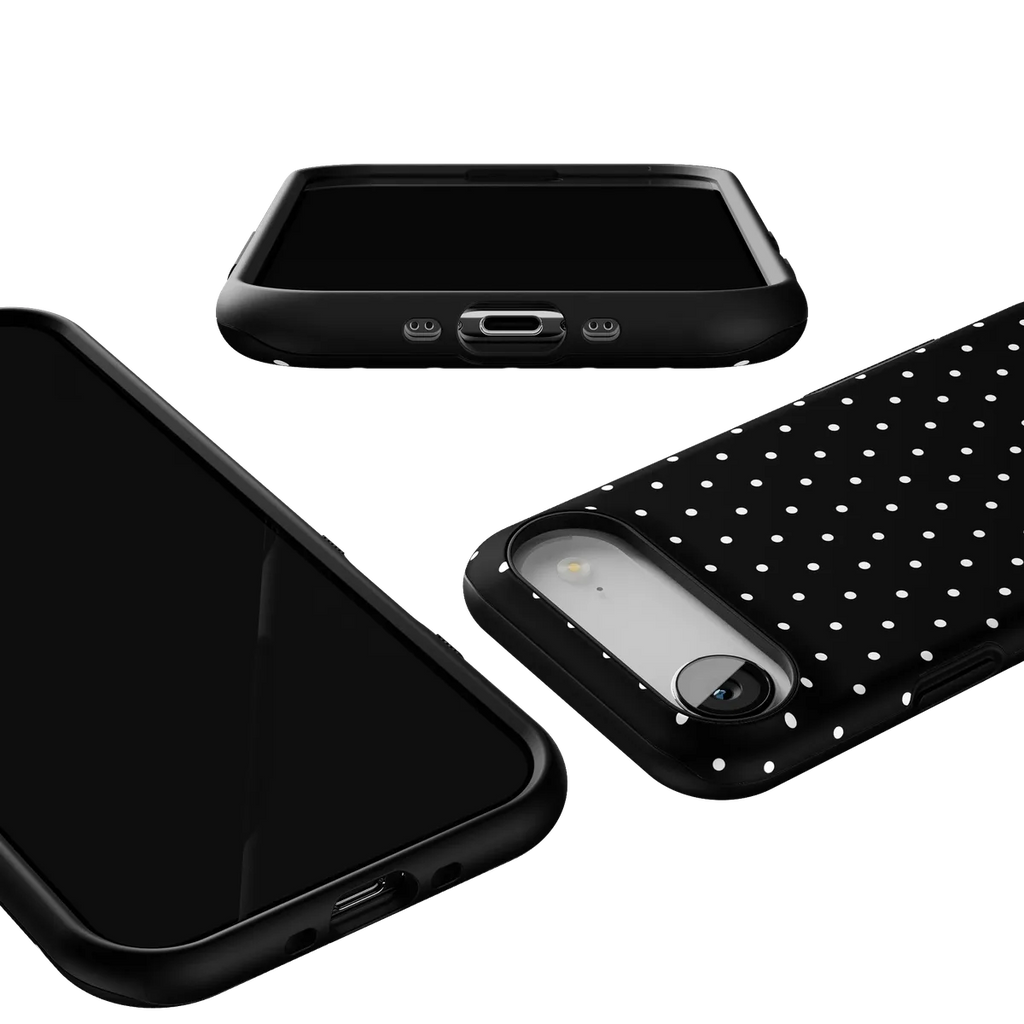On the Dot | White Polka Dot Case