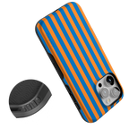 Go New York | Blue & Orange Stripes Case