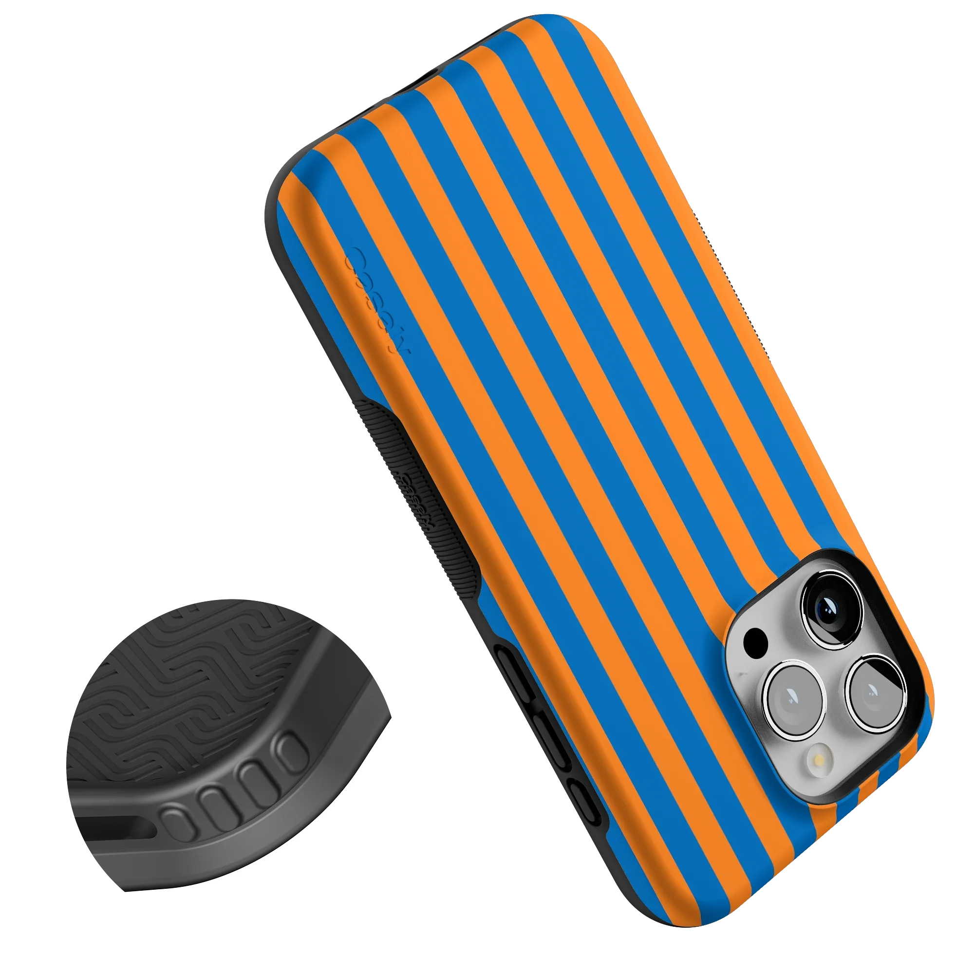 Go New York | Blue & Orange Stripes Case