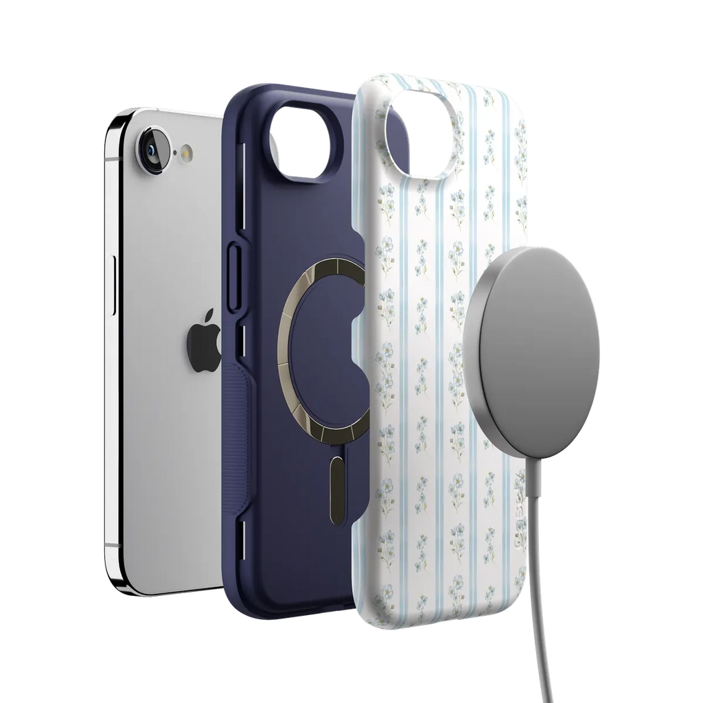 Cottage Stripe | Blue Floral Case
