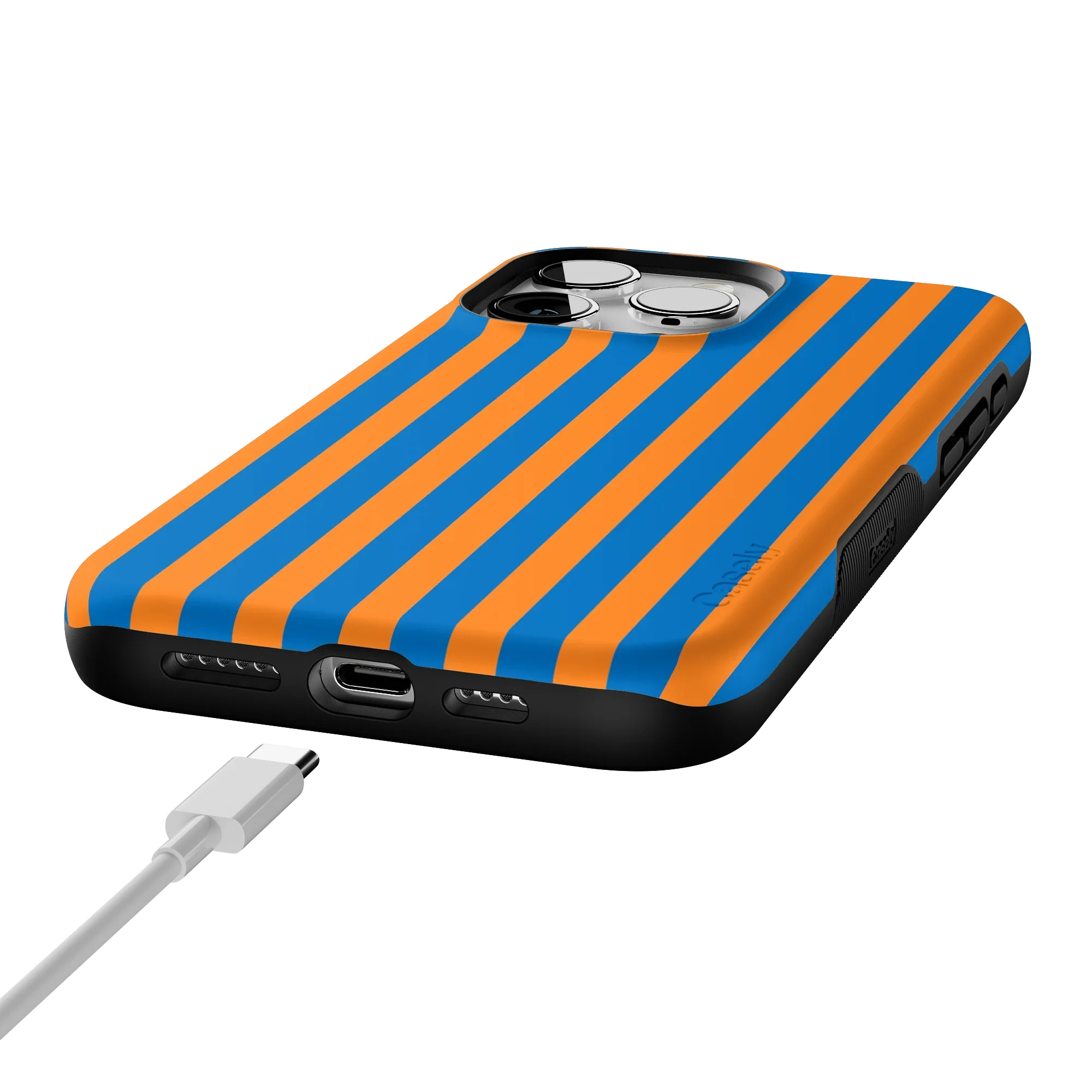 Go New York | Blue & Orange Stripes Case
