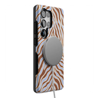 Untamed | Brown & Blue Zebra Case