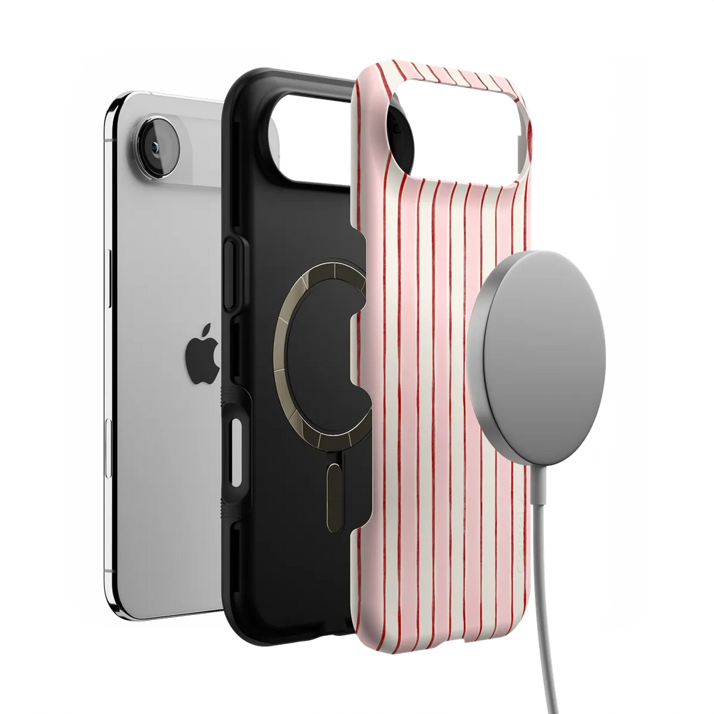 Pretty in Pastel | Blush Stripes Case