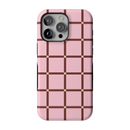Uptown Gridlock | Pink Checkerboard Case