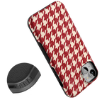 Scarlet Stitch | Red Houndstooth Case