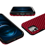 On the Dot | Maroon Polka Dot Case