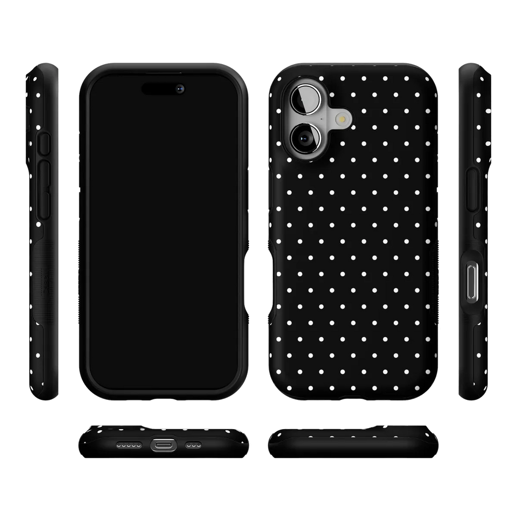 On the Dot | White Polka Dot Case
