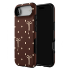 Teddy Bows | Brown Polka Dot Case
