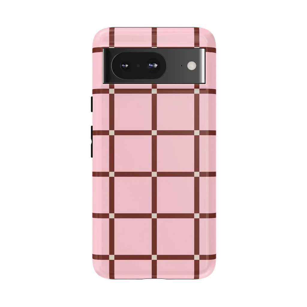 Uptown Gridlock | Pink Checkerboard Case