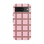 Uptown Gridlock | Pink Checkerboard Case