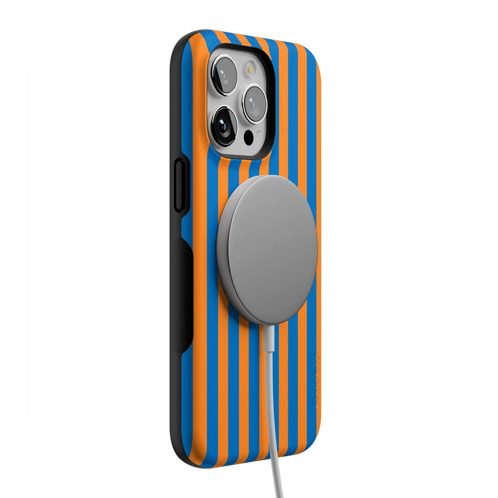 Go New York | Blue & Orange Stripes Case