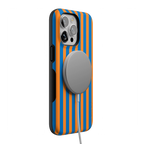 Go New York | Blue & Orange Stripes Case
