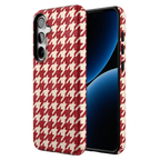 Scarlet Stitch | Red Houndstooth Case