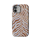 Untamed | Brown & Blue Zebra Case