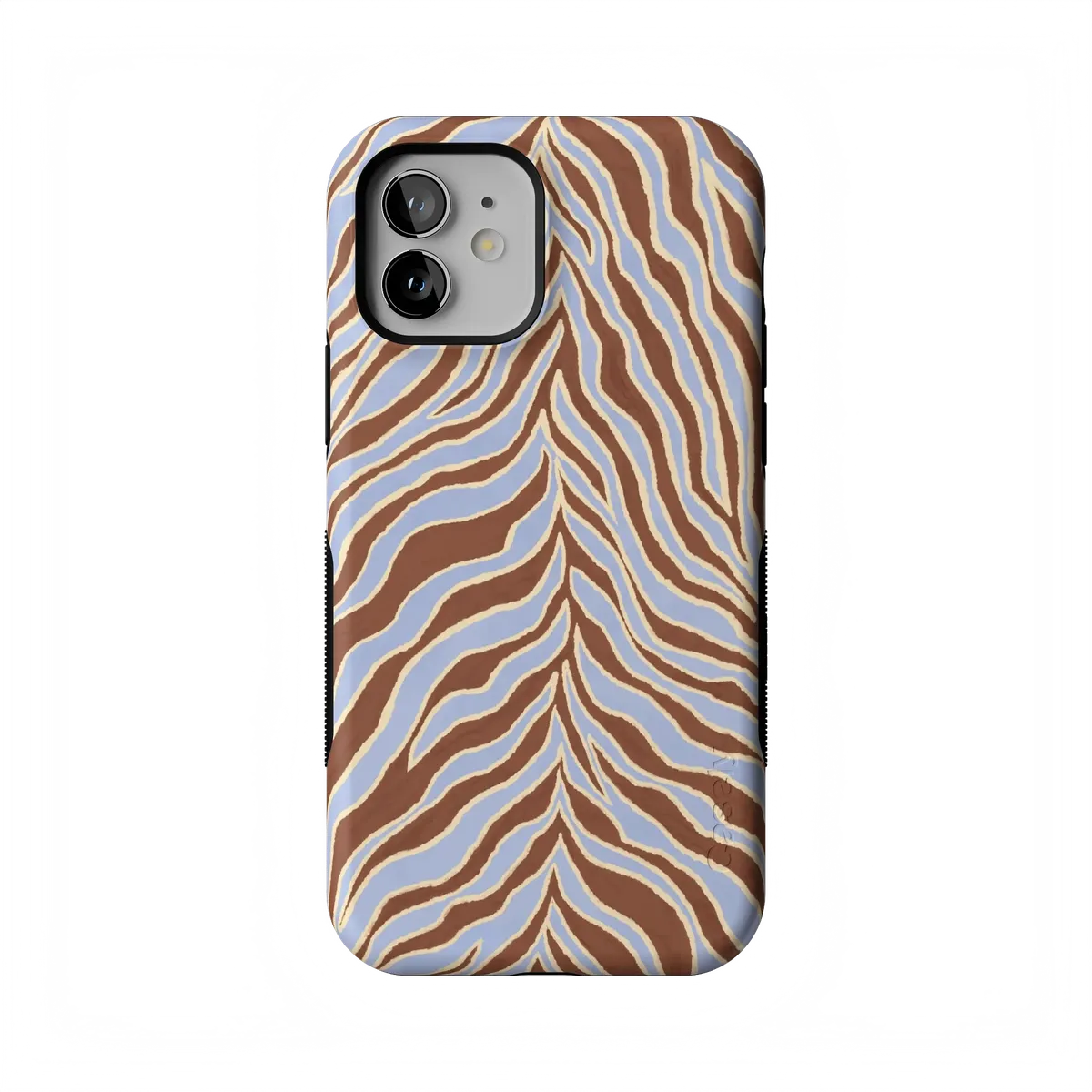 Untamed | Brown & Blue Zebra Case