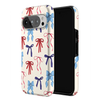 American Girlie | Red White & Blue Bows Case