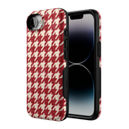 Scarlet Stitch | Red Houndstooth Case