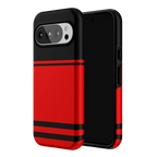 Storm Warning | Black & Red Stripes Case