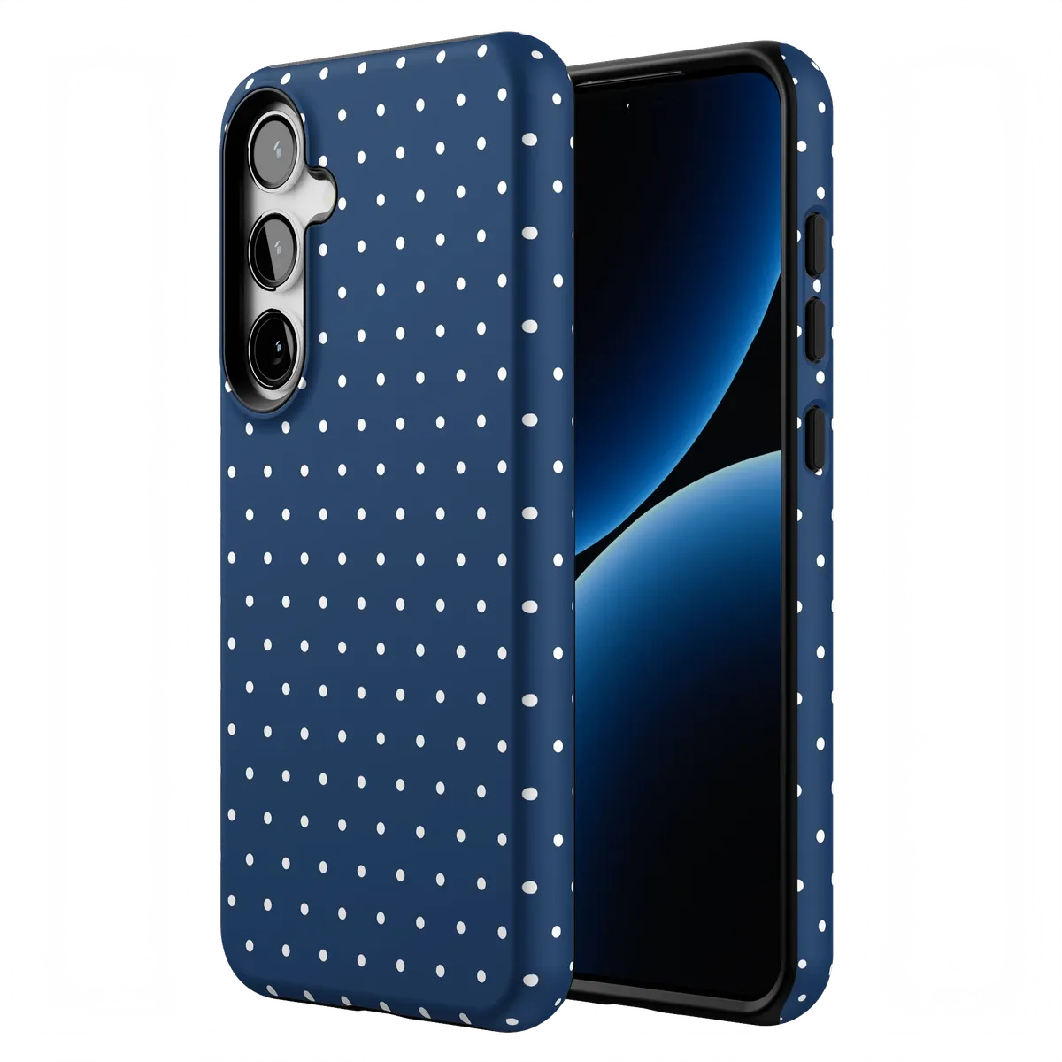 On the Dot | Navy Polka Dot Case