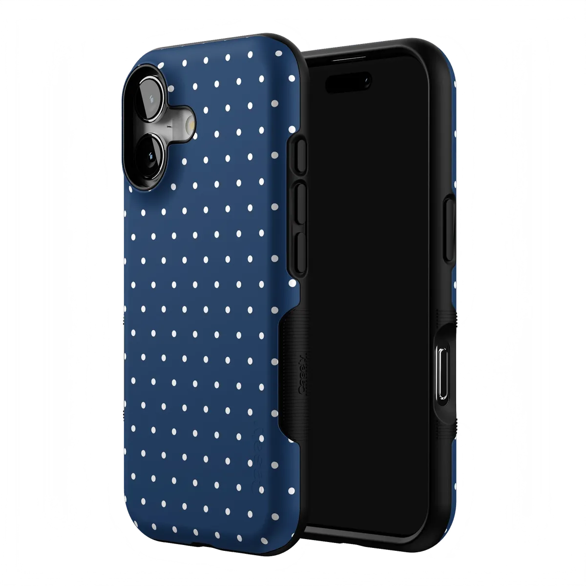 On the Dot | Navy Polka Dot Case