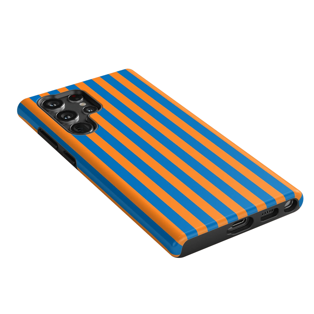 Go New York | Blue & Orange Stripes Case