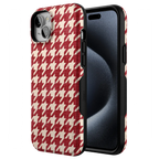 Scarlet Stitch | Red Houndstooth Case