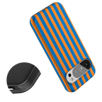 Go New York | Blue & Orange Stripes Case