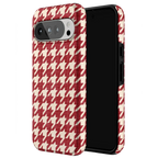 Scarlet Stitch | Red Houndstooth Case