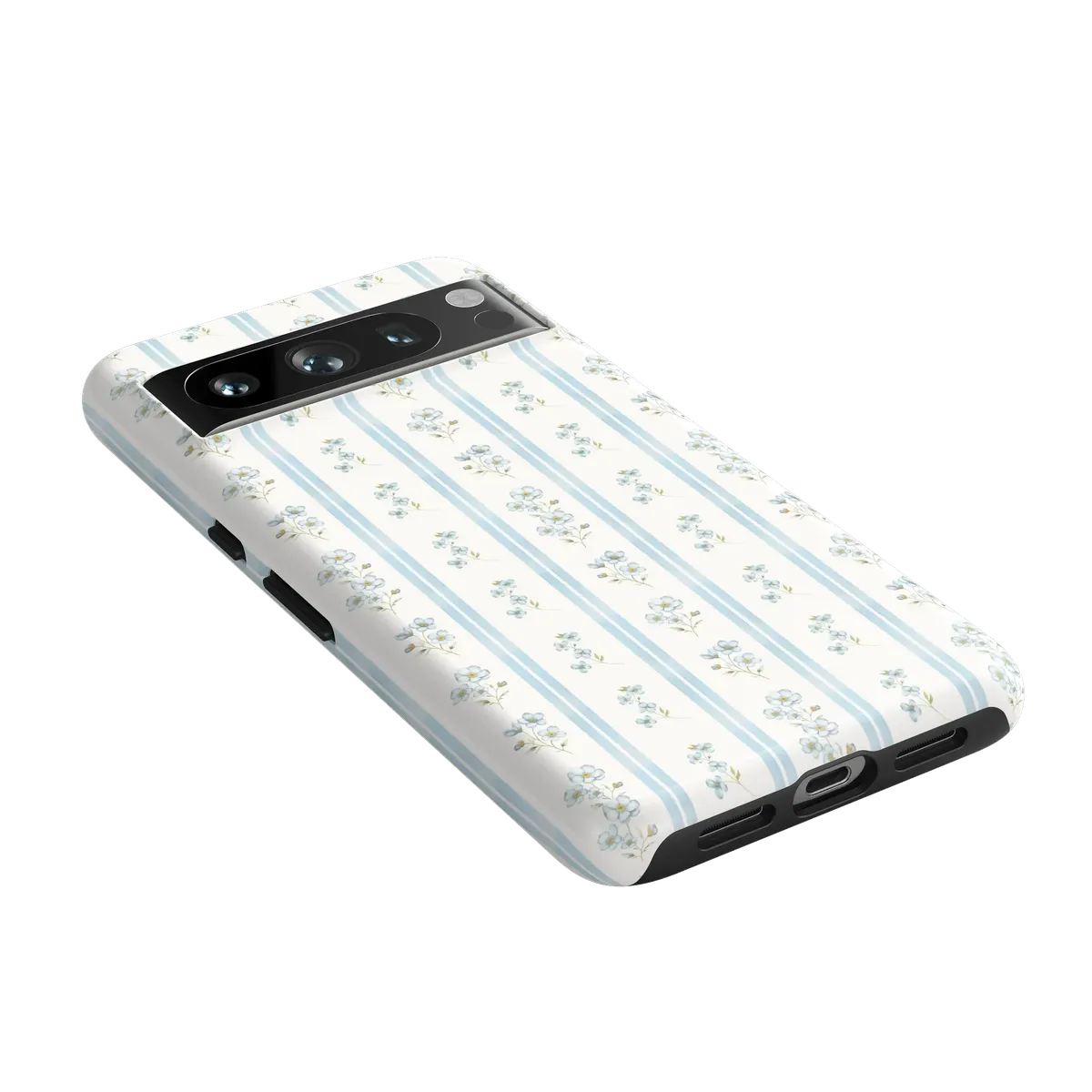 Cottage Stripe | Blue Floral Case