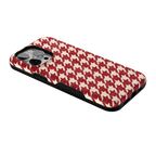 Scarlet Stitch | Red Houndstooth Case