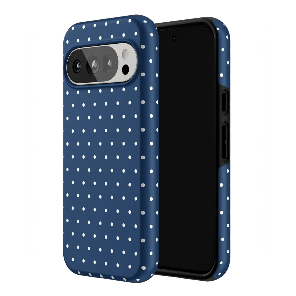 On the Dot | Navy Polka Dot Case