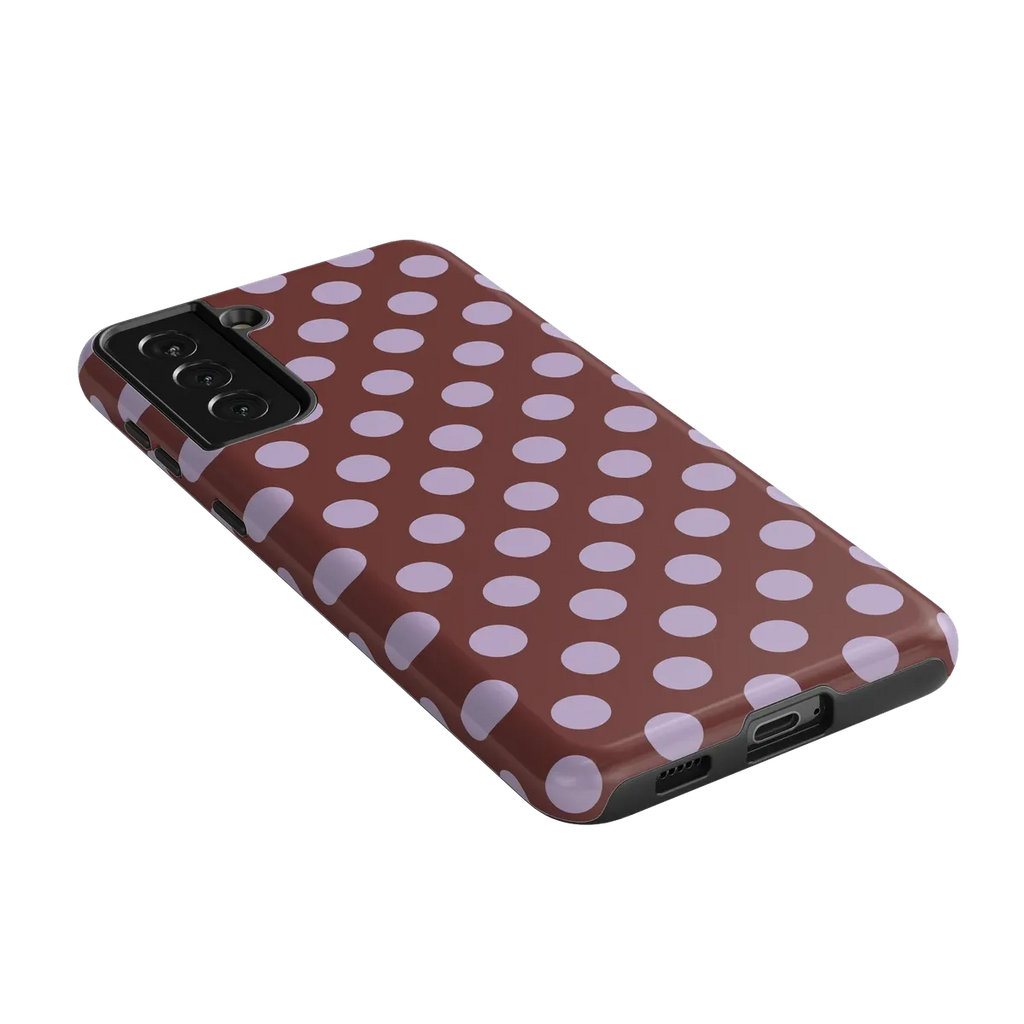 Spotted in SoHo | Burgundy Polka Dot Case