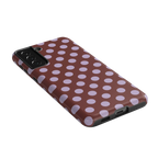 Spotted in SoHo | Burgundy Polka Dot Case