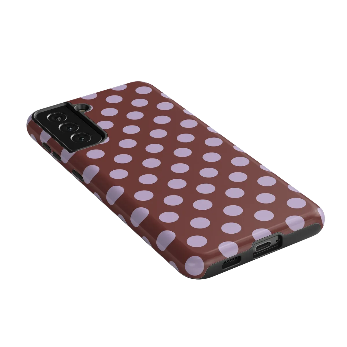 Spotted in SoHo | Burgundy Polka Dot Case