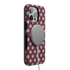 Spotted in SoHo | Burgundy Polka Dot Case